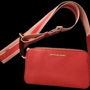 Michael Kors Red Crossbody Bag